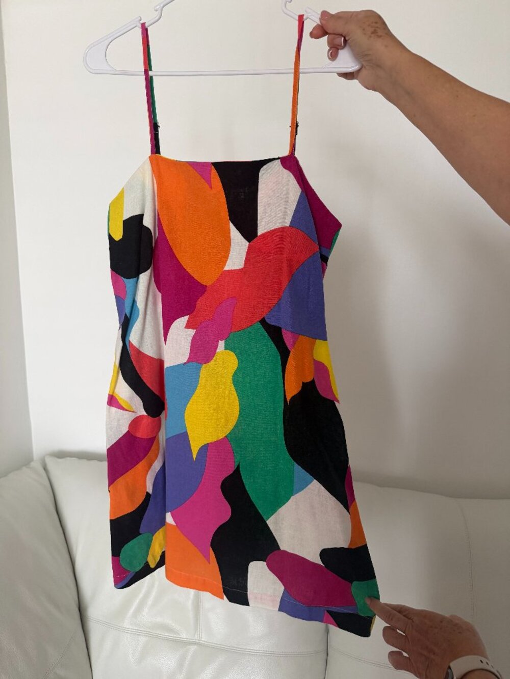 A NEW DAY: Multicolor Abstract Dress
